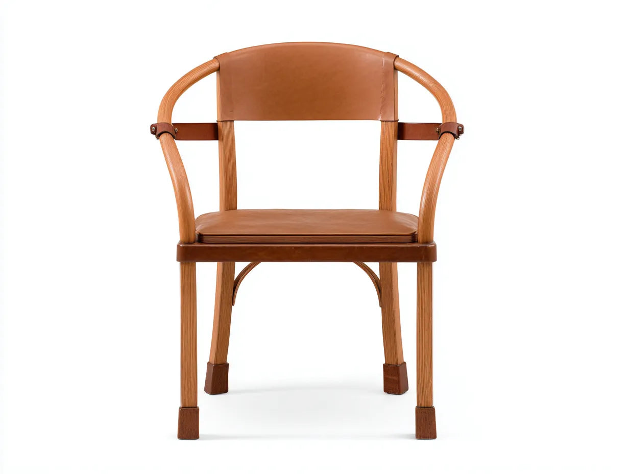 Silla de comedor de madera 58×57×82 cm - marrón - estilo clásico