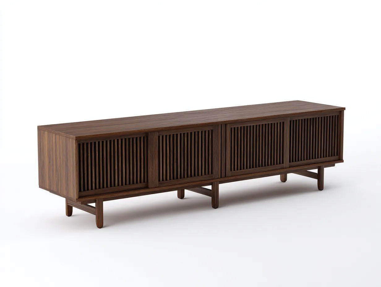 Mueble para TV 220×40×55 cm – marrón – diseño moderno para sala de estar