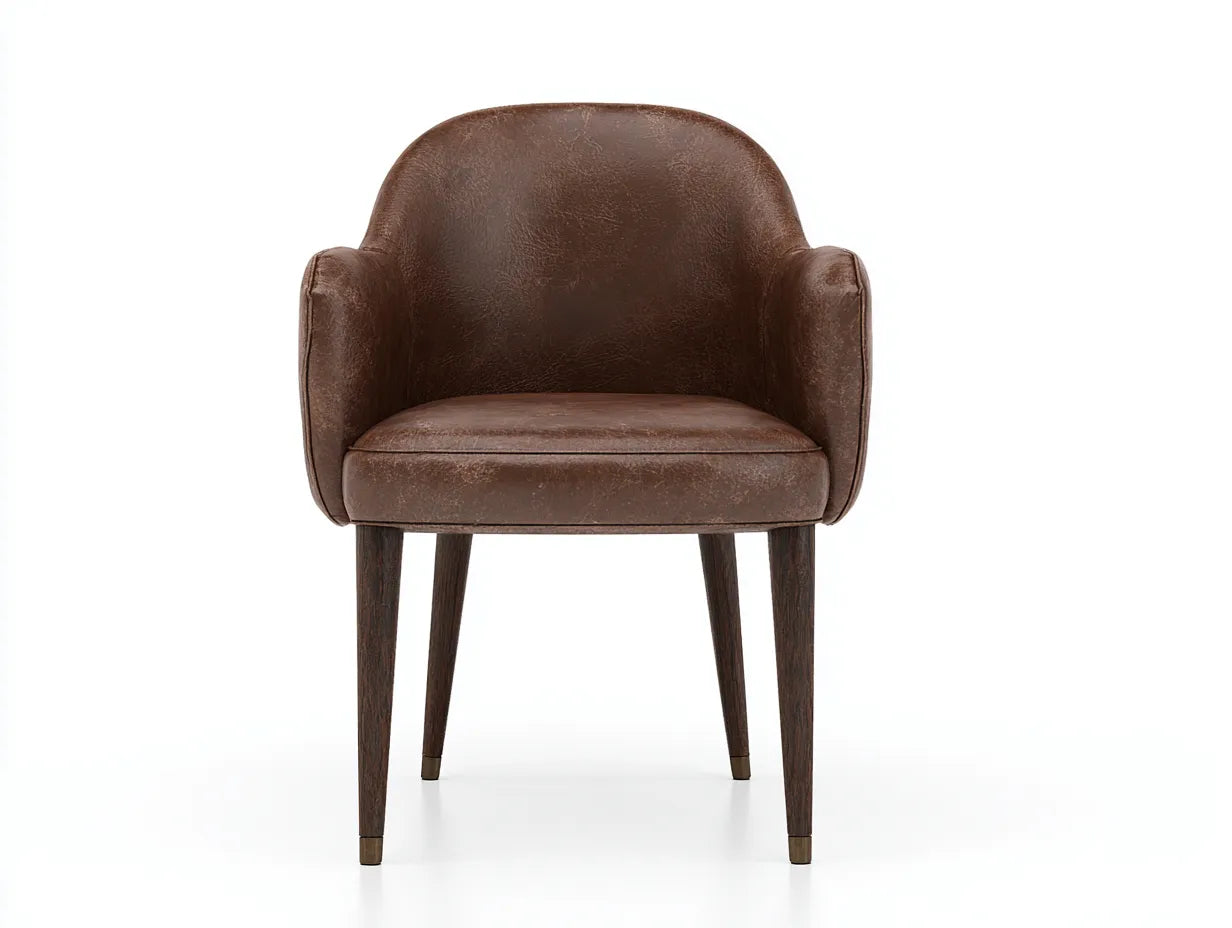 Silla de comedor 55×60×82 cm – marrón – estilo moderno
