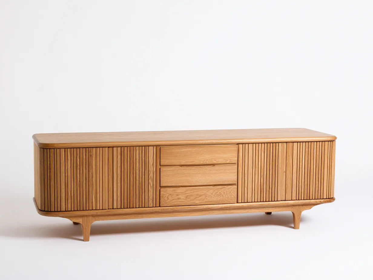 Mueble para TV 180×40×50 cm – marrón – estilo moderno para sala de estar