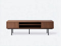 Mueble para TV 180x42x50 cm – nogal – estilo moderno con almacenamiento para sala de estar