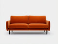Sofá de 2 plazas tapizado 190×88×82 cm - gris oscuro y marrón - estilo moderno