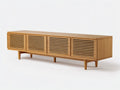 Mueble para TV 180x40x55 cm – madera natural – estilo nórdico para sala de estar