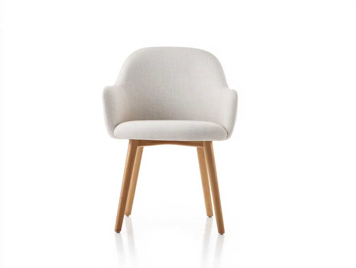 Silla de comedor 82×60×62 cm – blanco – estilo moderno para sala de estar