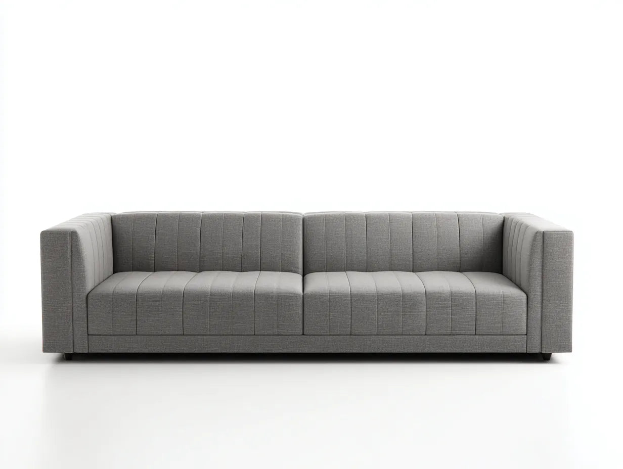 Sofá de 2 plazas 180x85x82 cm – blanco – estilo moderno para sala de estar